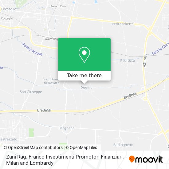 Zani Rag. Franco Investimenti Promotori Finanziari map