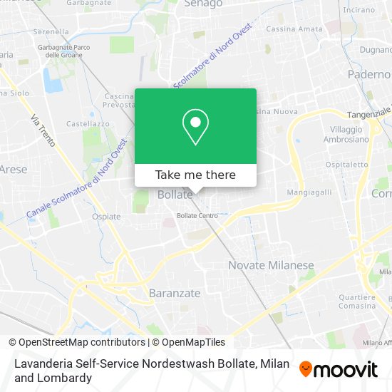 Lavanderia Self-Service Nordestwash Bollate map