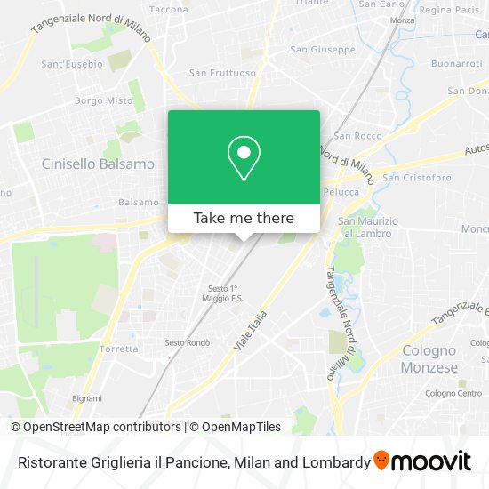 Ristorante Griglieria il Pancione map