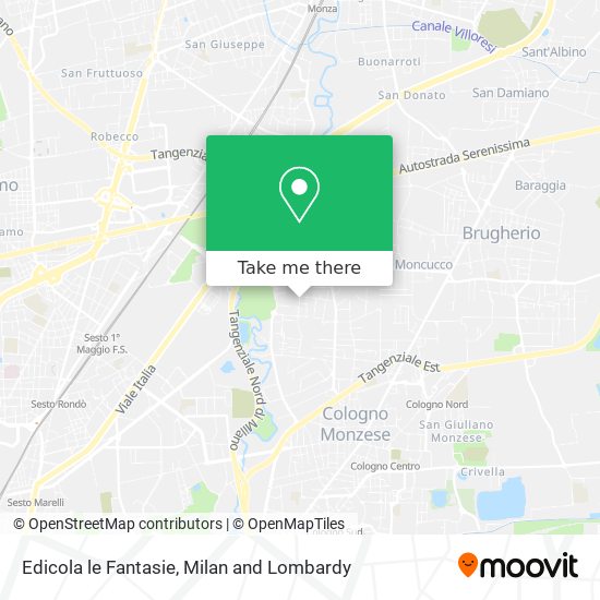 Edicola le Fantasie map