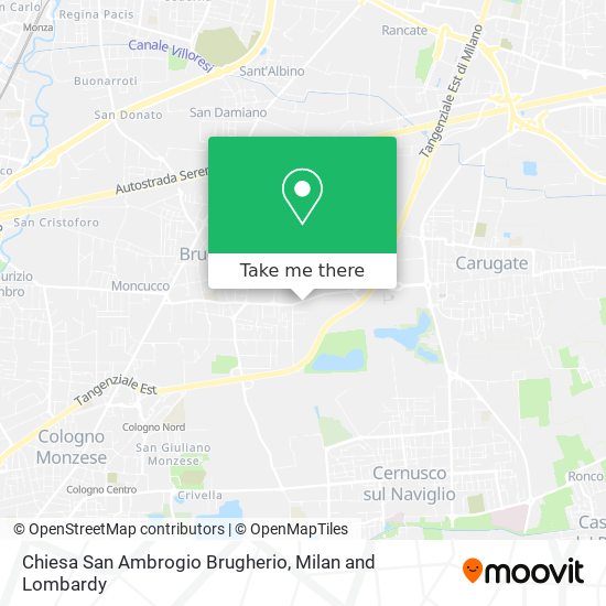 Chiesa San Ambrogio Brugherio map