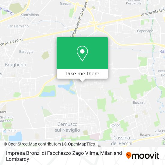 Impresa Bronzi di Facchezzo Zago Vilma map