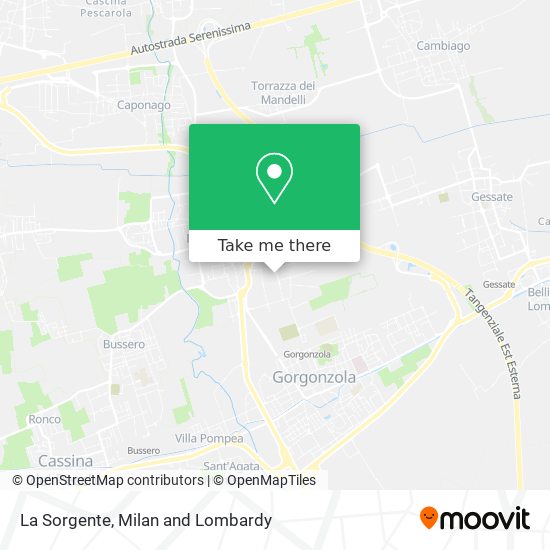 La Sorgente map