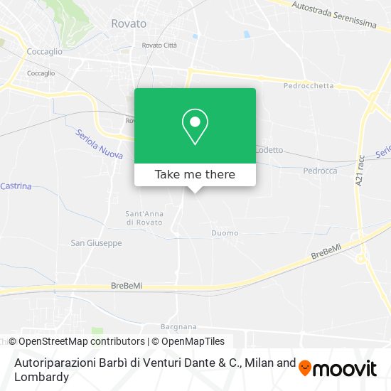 Autoriparazioni Barbì di Venturi Dante & C. map