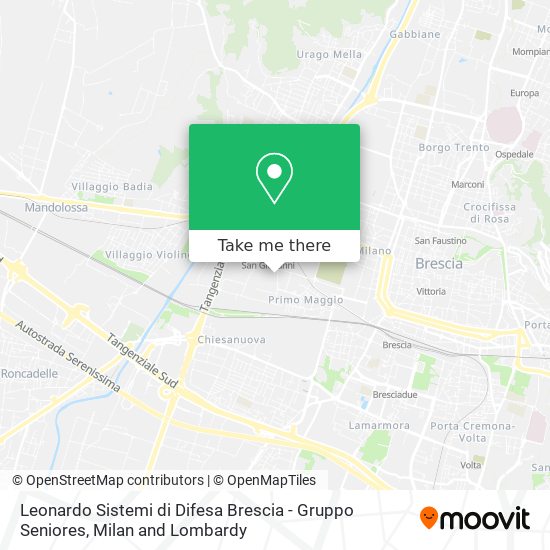 Leonardo Sistemi di Difesa Brescia - Gruppo Seniores map