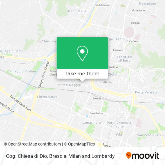 Cog: Chiesa di Dio, Brescia map