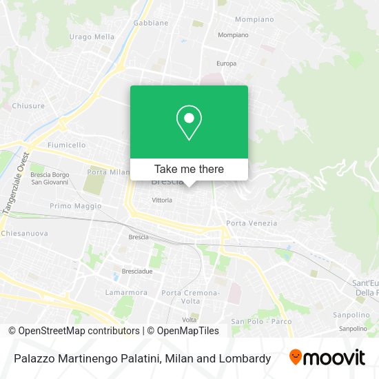 Palazzo Martinengo Palatini map