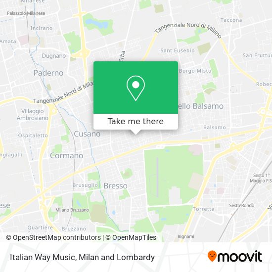 Italian Way Music map