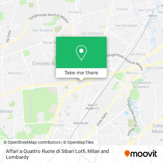 Affari a Quattro Ruote di Sibari Lotfi map