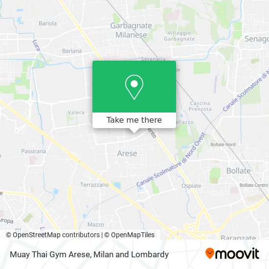 Muay Thai Gym Arese map