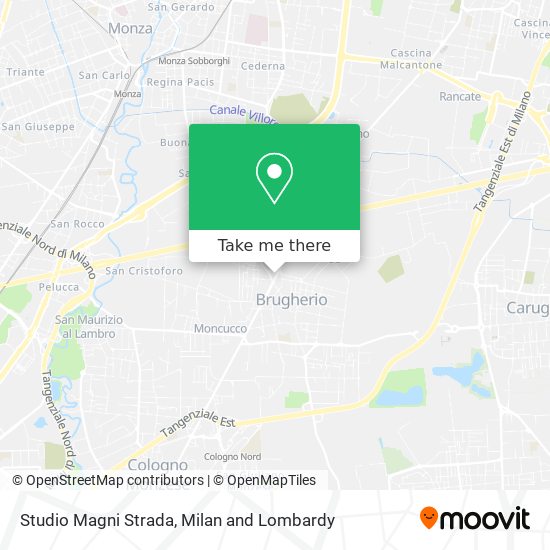 Studio Magni Strada map