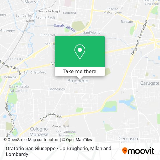 Oratorio San Giuseppe - Cp Brugherio map