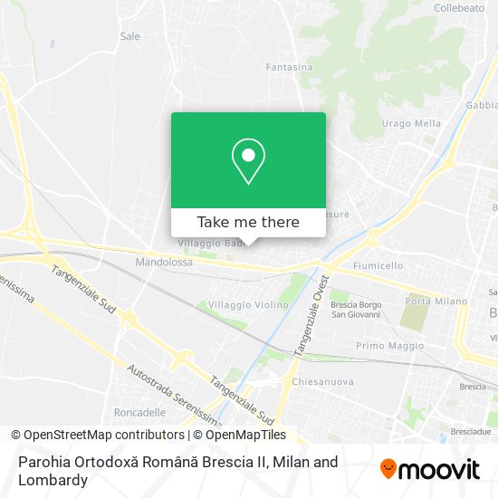 Parohia Ortodoxă Română Brescia II map