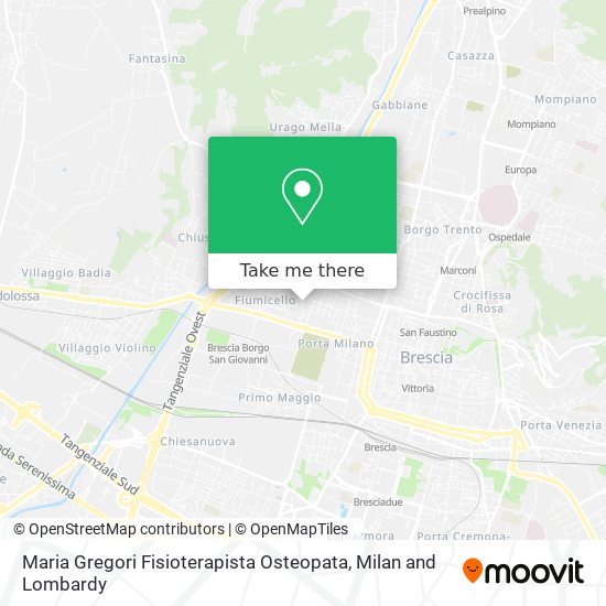 Maria Gregori Fisioterapista Osteopata map
