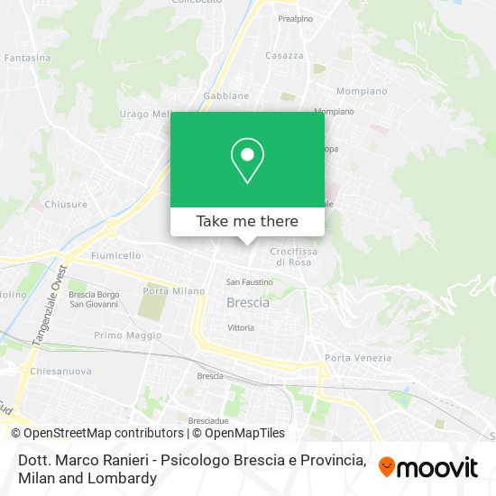 Dott. Marco Ranieri - Psicologo Brescia e Provincia map