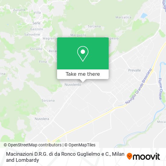 Macinazioni D.R.G. di da Ronco Guglielmo e C. map