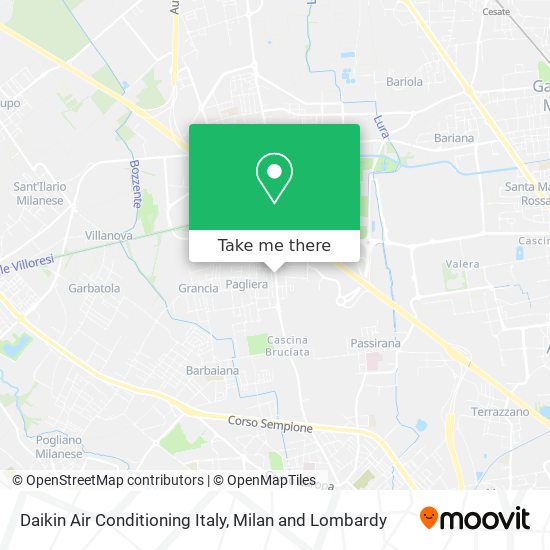 Daikin Air Conditioning Italy map