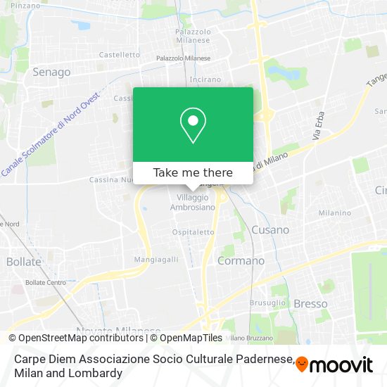 Carpe Diem Associazione Socio Culturale Padernese map