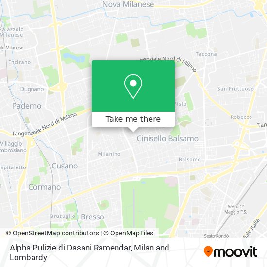 Alpha Pulizie di Dasani Ramendar map