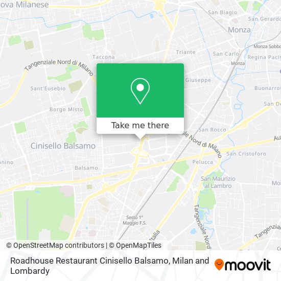 Roadhouse Restaurant Cinisello Balsamo map