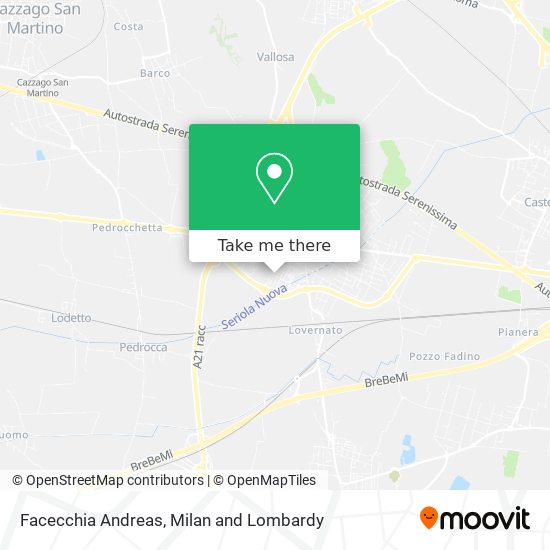 Facecchia Andreas map