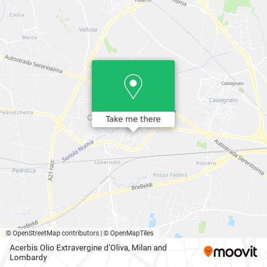 Acerbis Olio Extravergine d'Oliva map