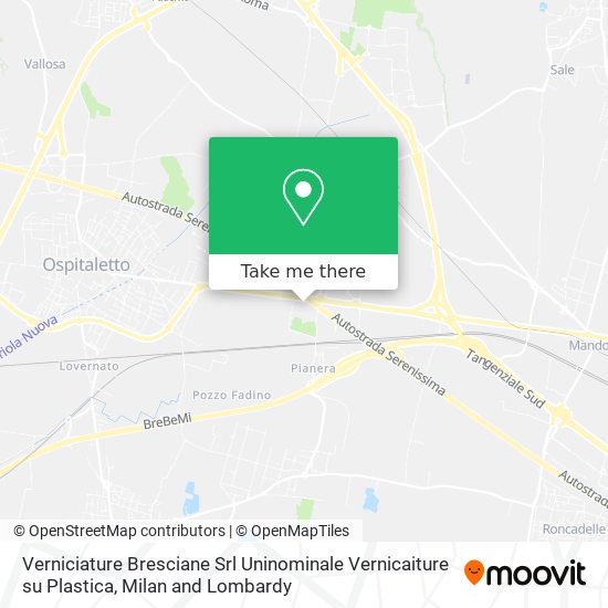 Verniciature Bresciane Srl Uninominale Vernicaiture su Plastica map