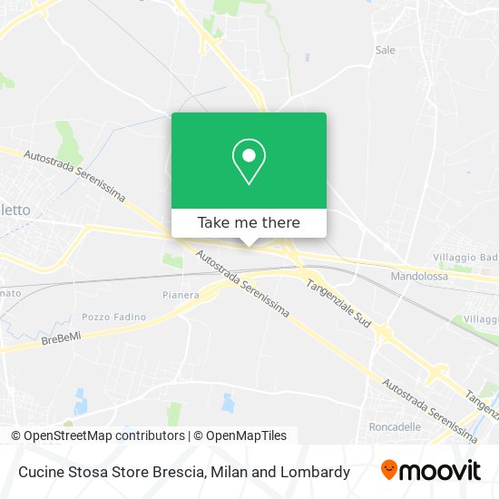 Cucine Stosa Store Brescia map