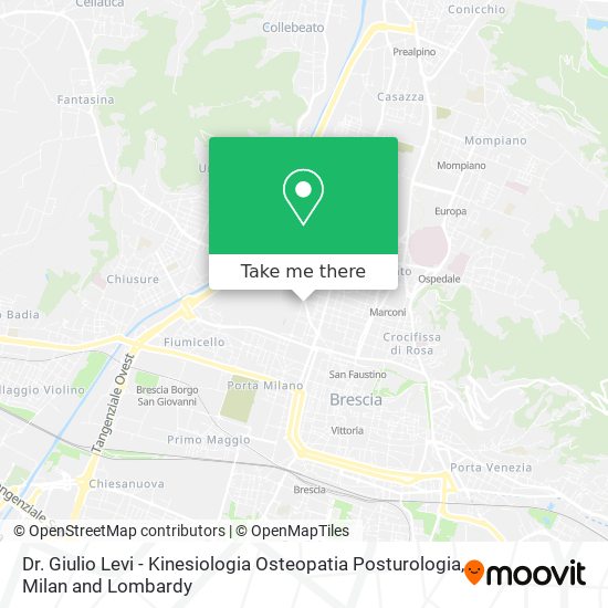 Dr. Giulio Levi - Kinesiologia Osteopatia Posturologia map