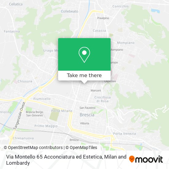 Via Montello 65 Acconciatura ed Estetica map