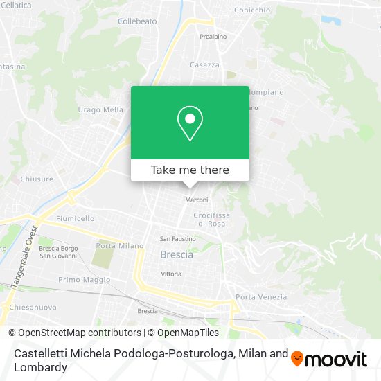 Castelletti Michela Podologa-Posturologa map