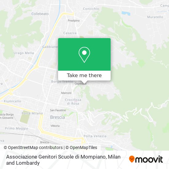 Associazione Genitori Scuole di Mompiano map