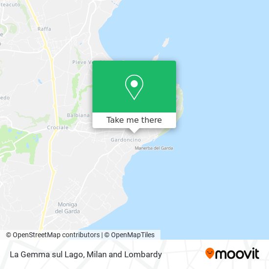 La Gemma sul Lago map