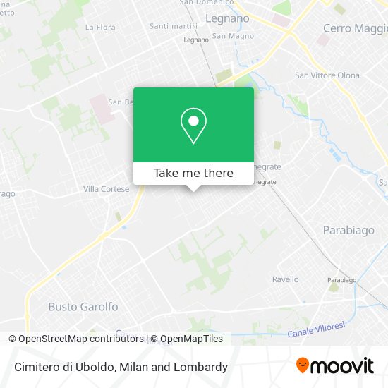 Cimitero di Uboldo map