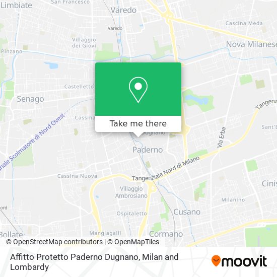Affitto Protetto Paderno Dugnano map
