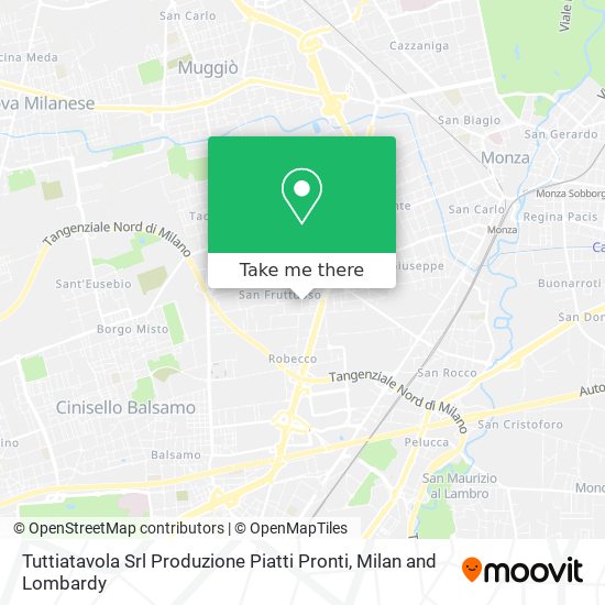 Tuttiatavola Srl Produzione Piatti Pronti map