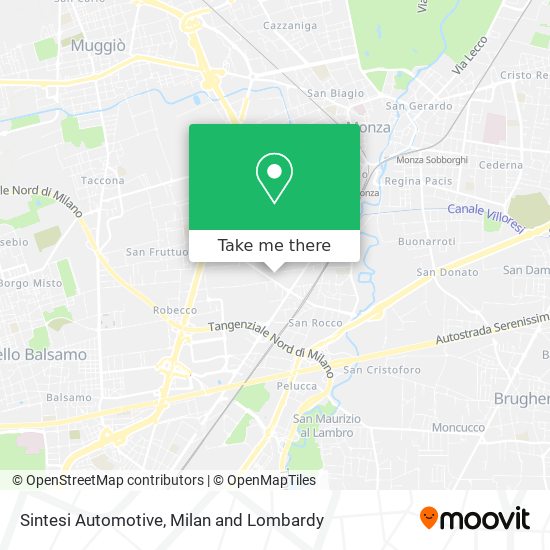 Sintesi Automotive map