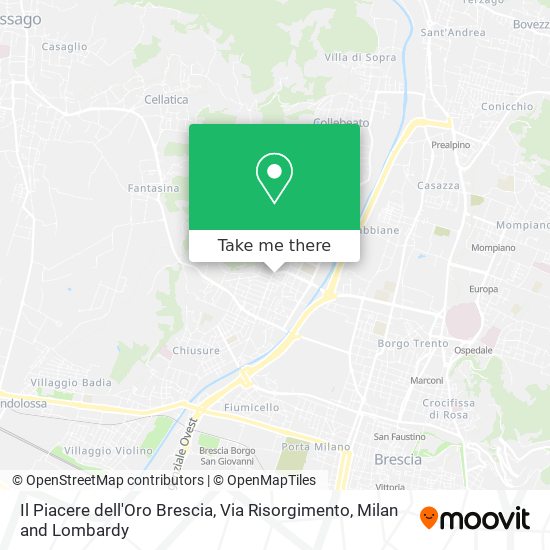 Il Piacere dell'Oro Brescia, Via Risorgimento map