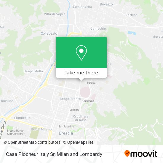 Casa Piocheur Italy Sr map