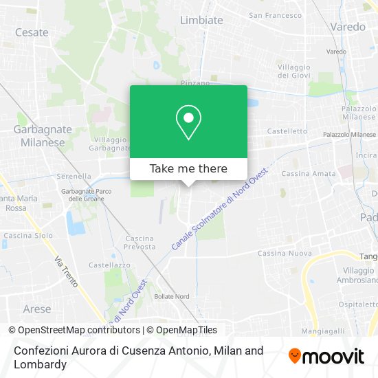 Confezioni Aurora di Cusenza Antonio map