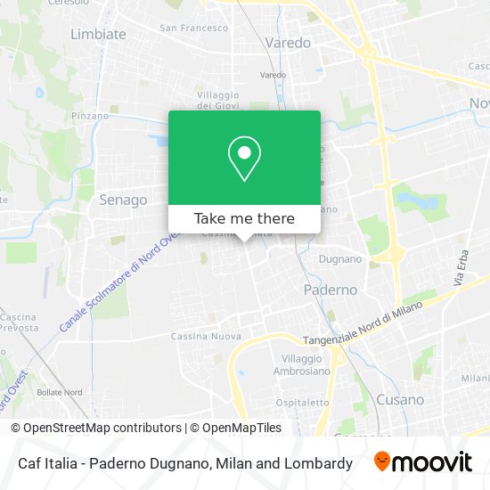 Caf Italia - Paderno Dugnano map
