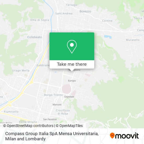 Compass Group Italia SpA Mensa Universitaria map