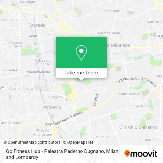 Go Fitness Hub - Palestra Paderno Dugnano map