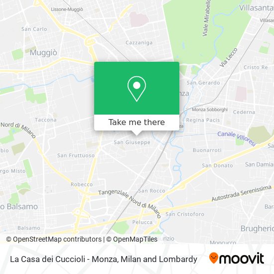 La Casa dei Cuccioli - Monza map