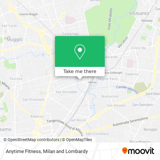 Anytime Fitness map