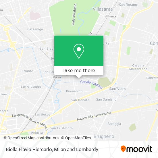 Biella Flavio Piercarlo map