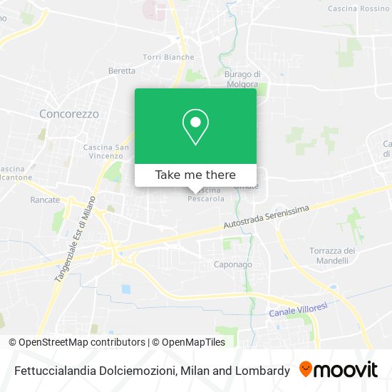 Fettuccialandia Dolciemozioni map
