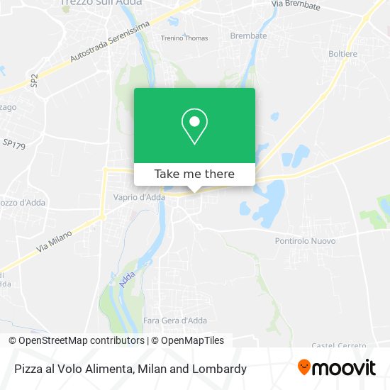 Pizza al Volo Alimenta map