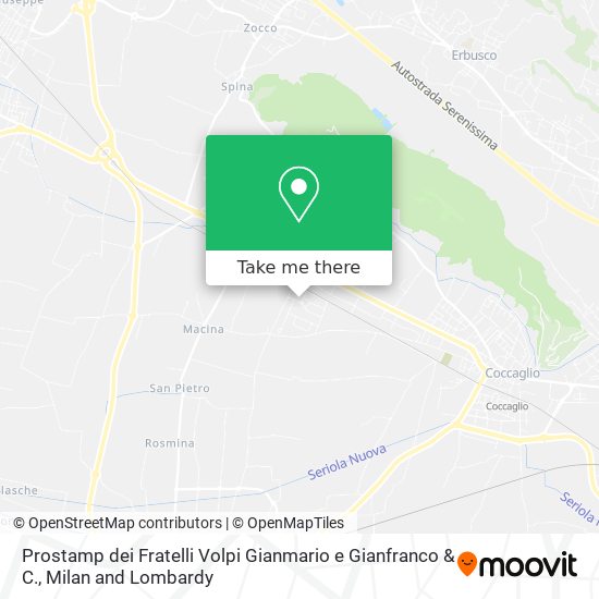 Prostamp dei Fratelli Volpi Gianmario e Gianfranco & C. map