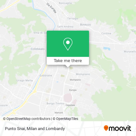 Punto Snai map